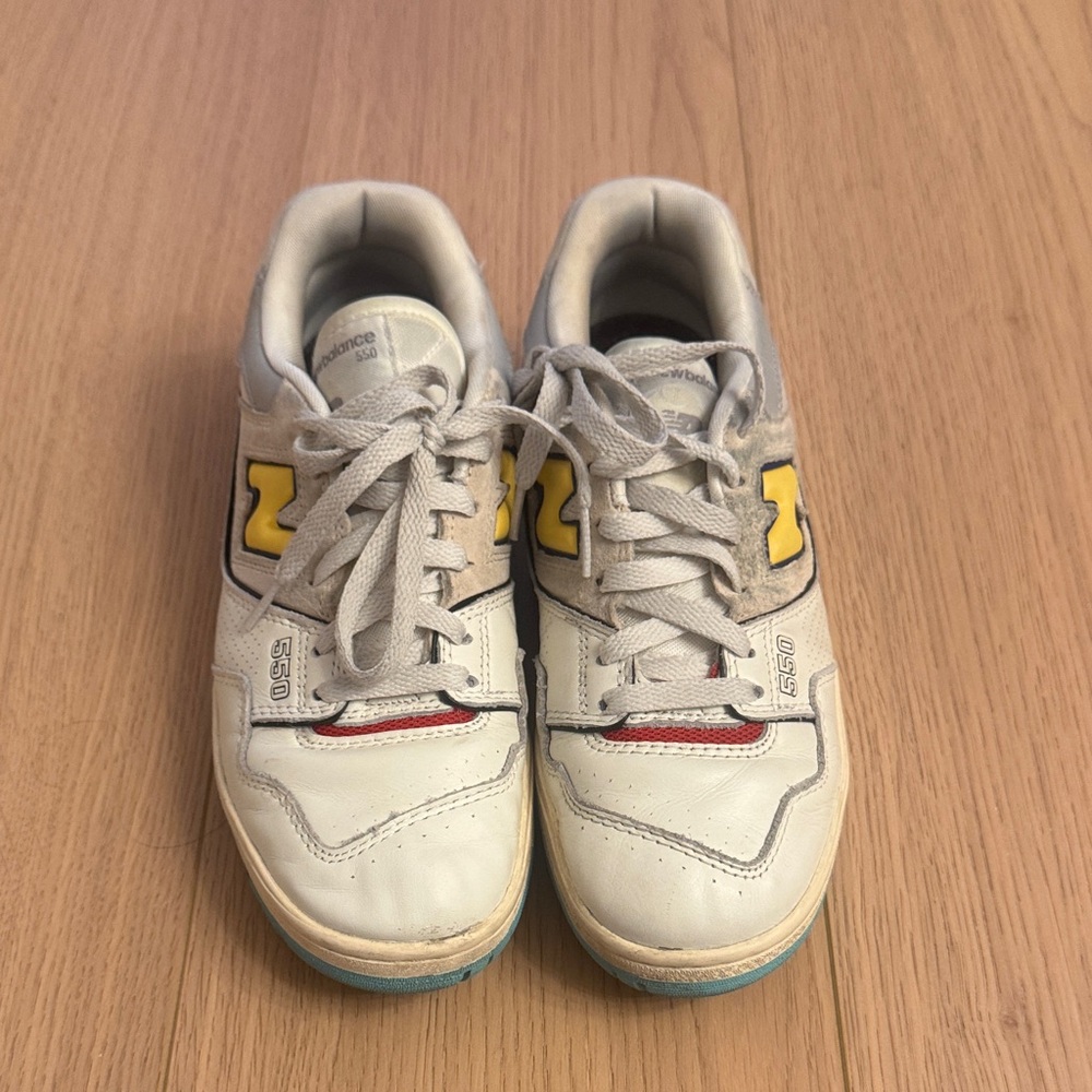 New Balance 550 Rare White Yellow colourway Sneakers - size US 7 - 25 cms